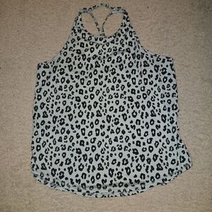 Burn Bootcamp Leopard Print Racerback Tank Top